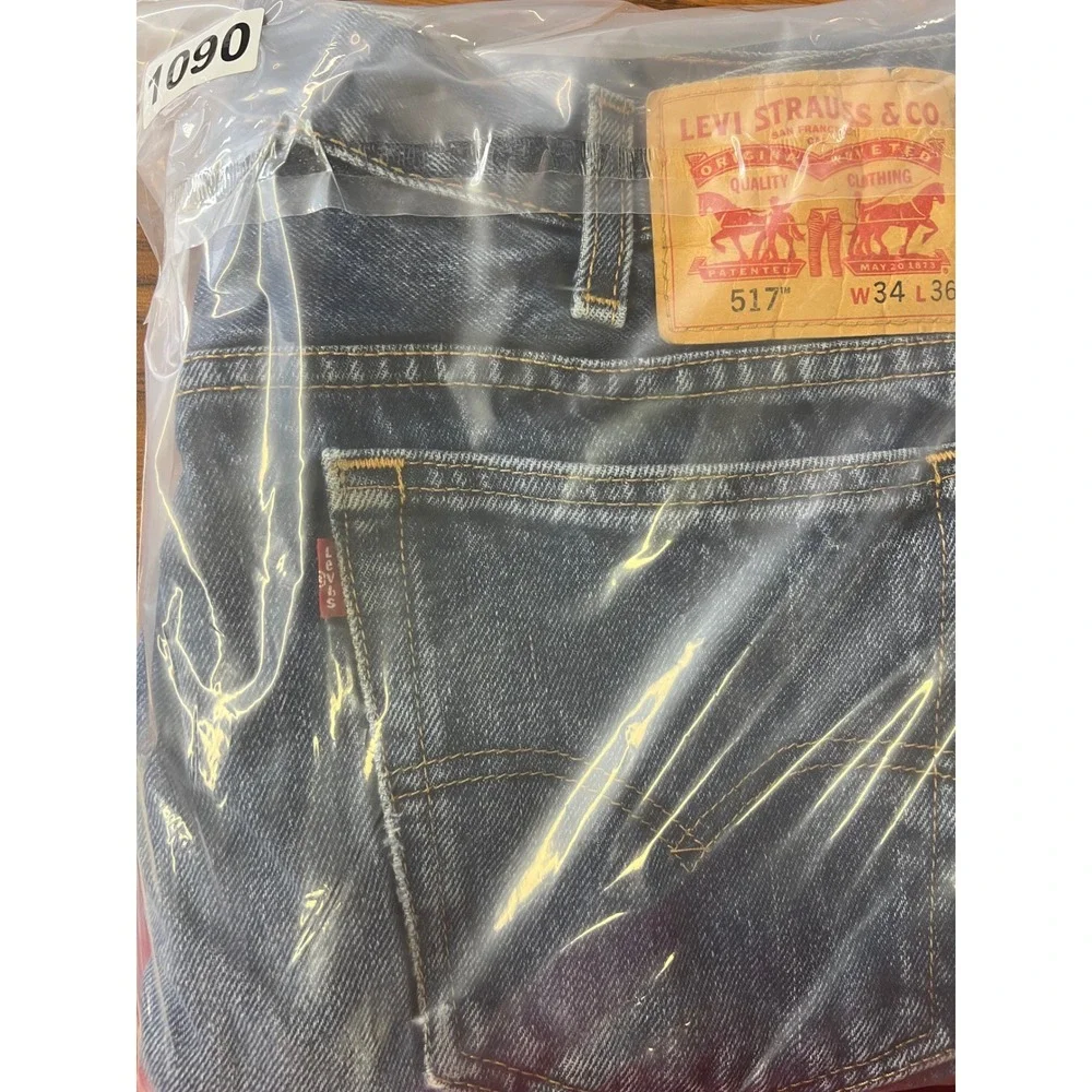 Levis 517 Bootcut Jeans Mens 34x36 (Actual 33x34) Med Wash Denim Classic Read
